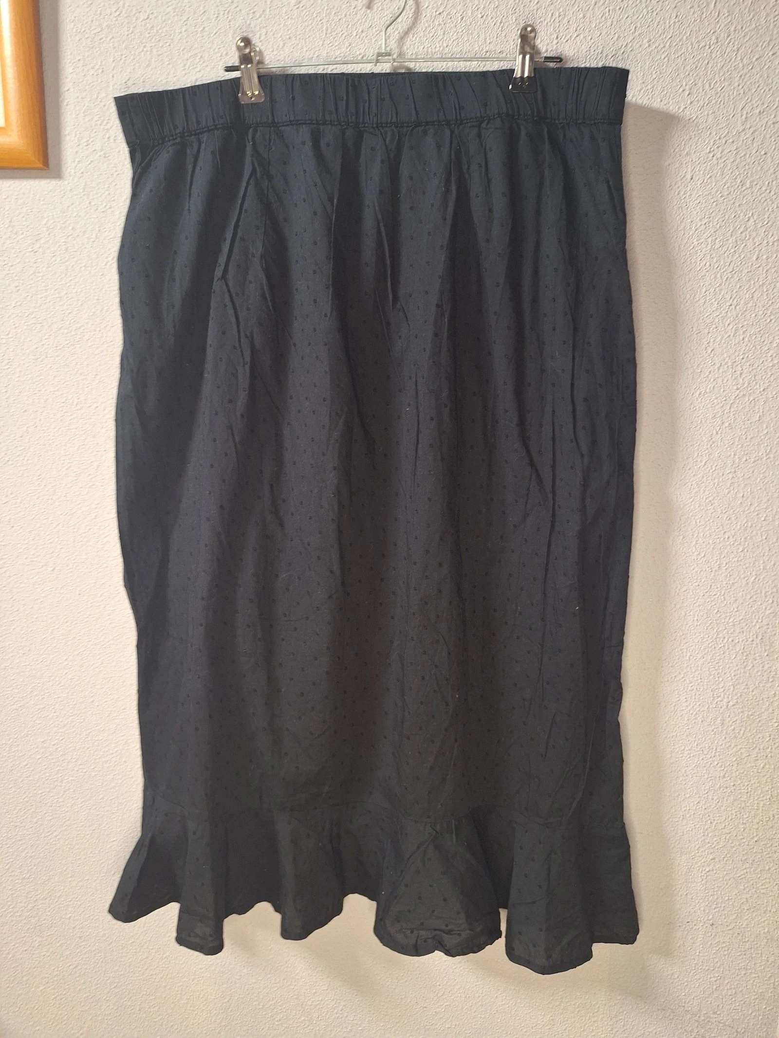 WE black crisscross effect skirt 100% cotton size XL – photo 3